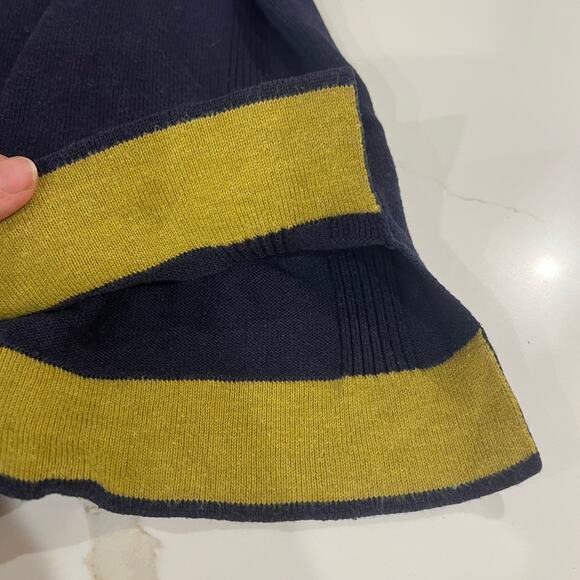 White Stuff Organic Cotton Blend Navy Blue Sweater Small - Picture 11 of 12